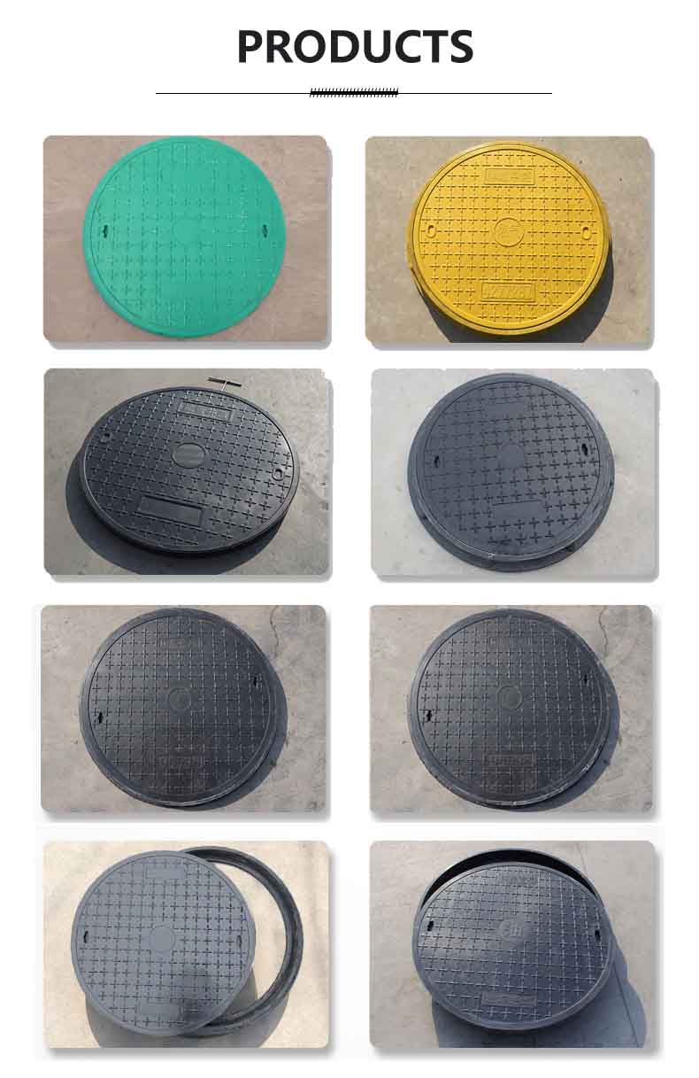 Round resin manhole cover