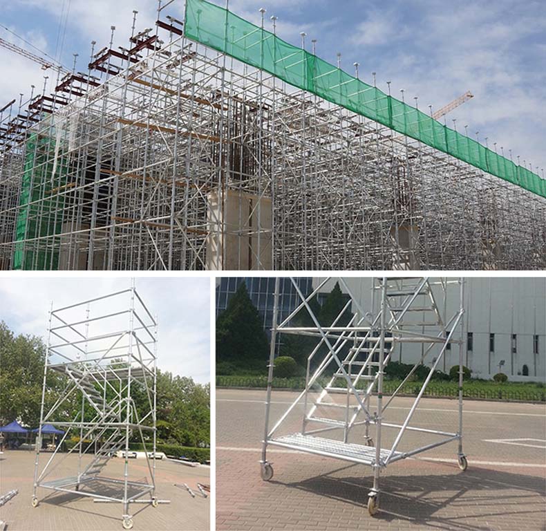 Rosette multi-functional scaffolding