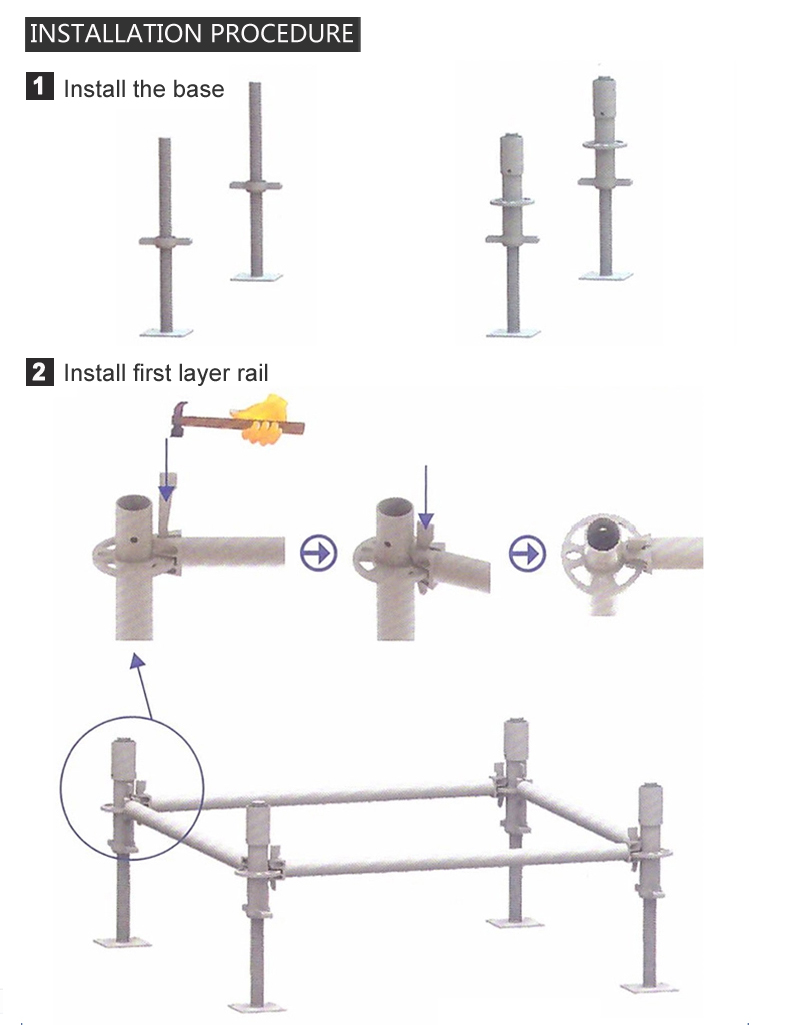 Rosette multi-functional scaffolding